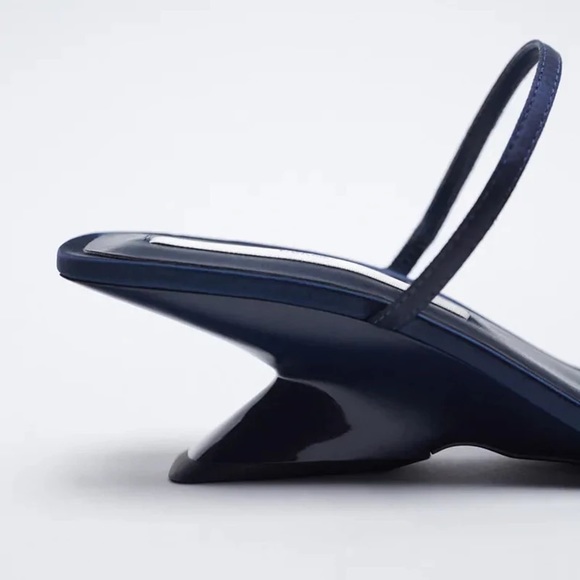 ZARA MINI WEDGE SANDALS WITH THIN STRAPS s 37 - Picture 2 of 8